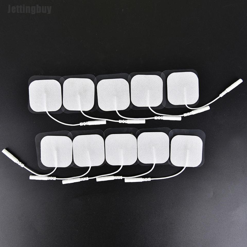 10pcs Tens Therapy Round Electrode Pad Electrode Patch For Therapy Machine 4*4cm