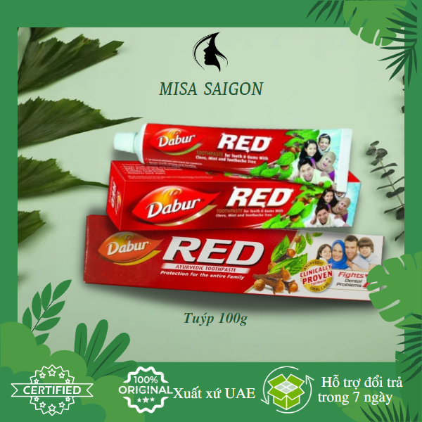 [HCM]Kem đánh răng thảo dược Dabur Red Toothpaste 100gr-HSD 2025
