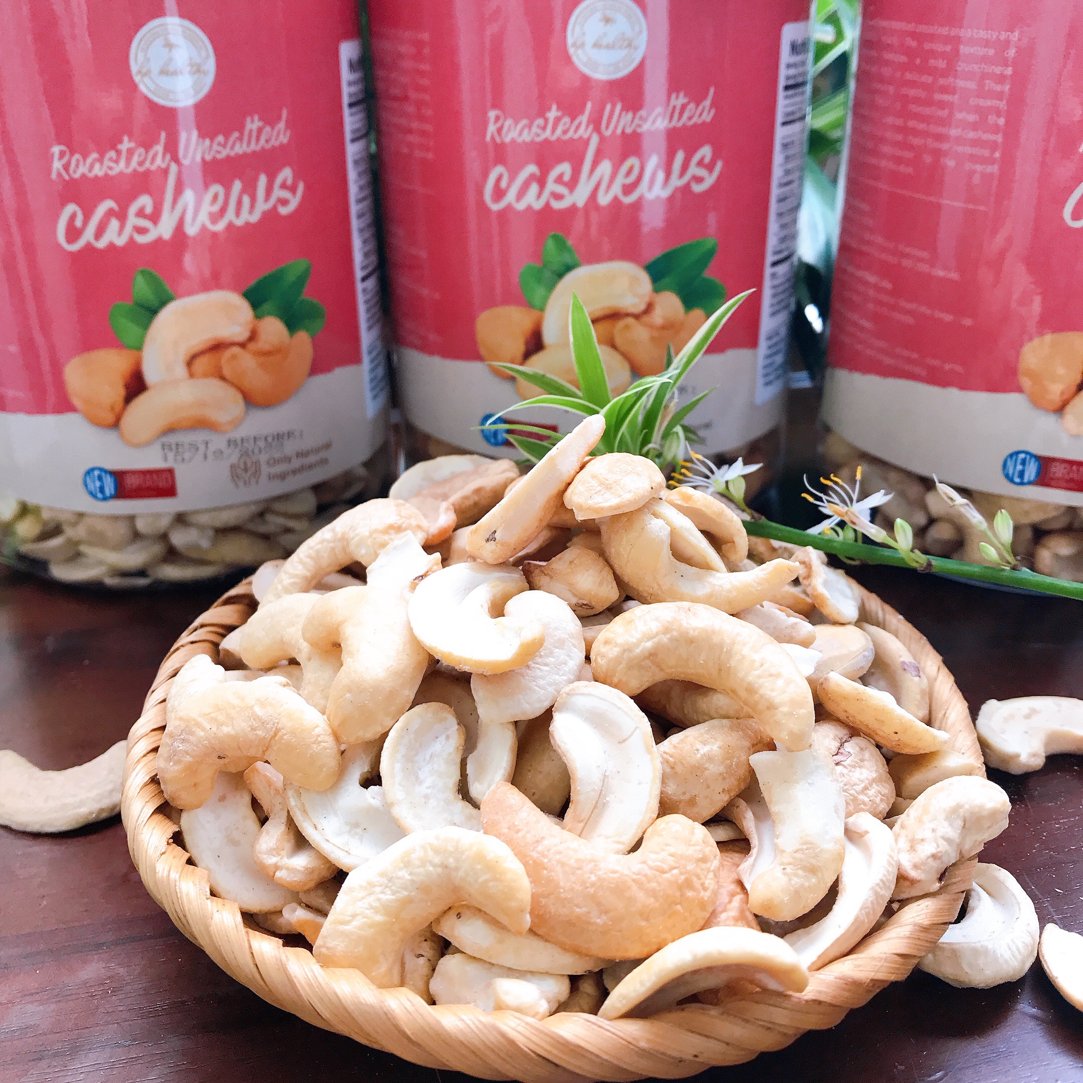 Hạt điều nguyên vị Cashew Nuts Hạt Hp Healthy 500G bánh kẹo đồ ăn vặt mùa Tết mứt Têt khoa học có giấy VSATTP