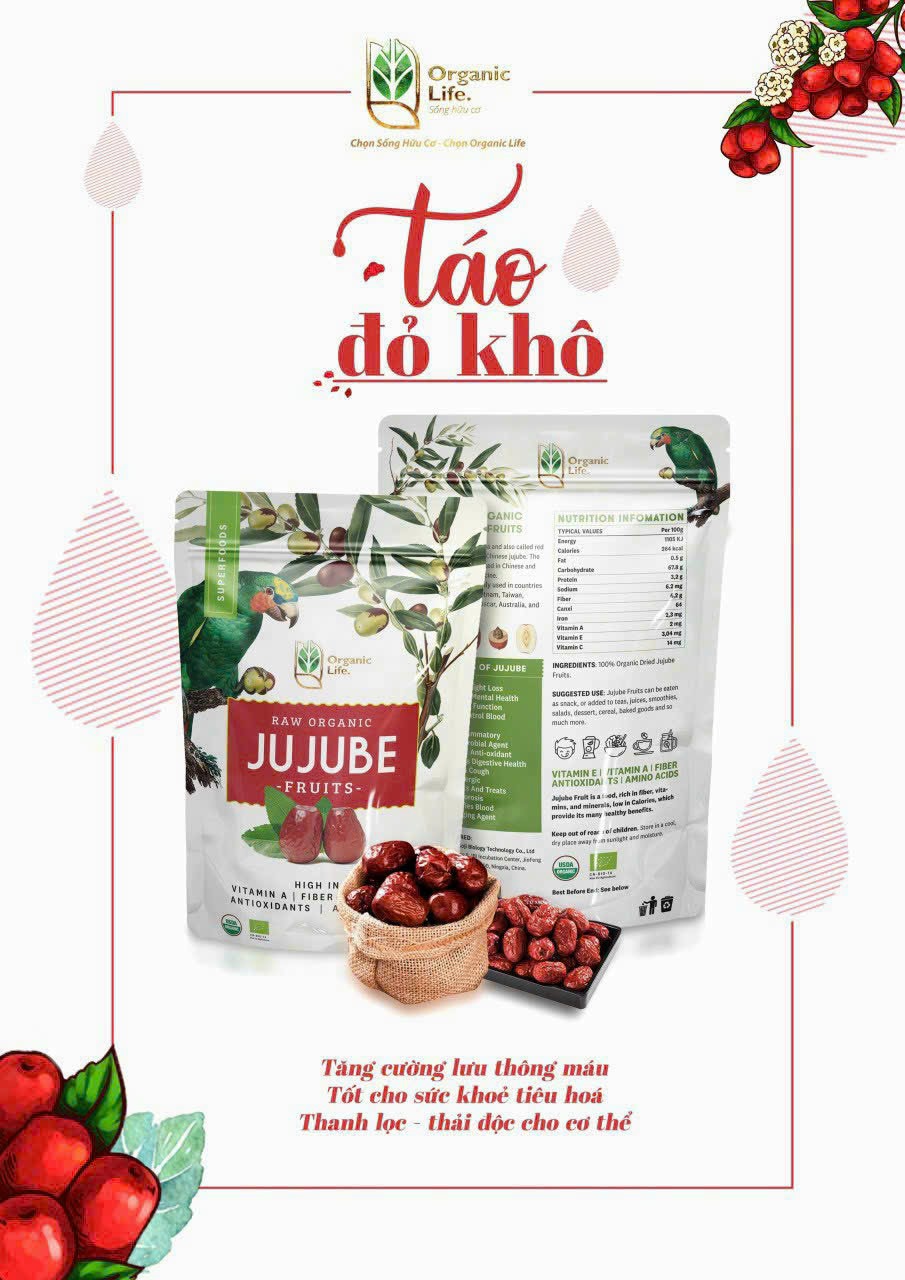 Táo đỏ hữu cơ Organic Life