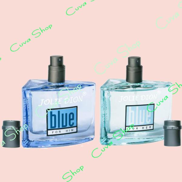 Bộ 2 Nước hoa nam Jolie Dion Blue For Him và Nước hoa nữ Blue For Her 60ml