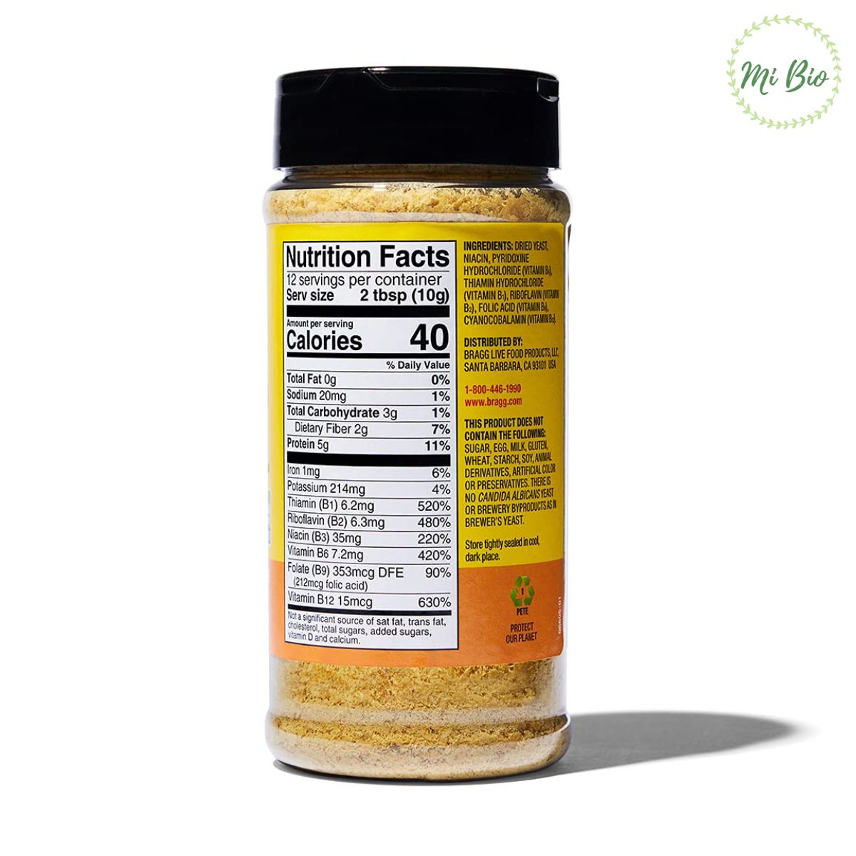 Men Dinh Dưỡng Nutritional Yeast 127g - Bragg