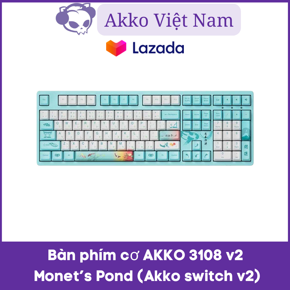 Bàn phím cơ AKKO 3108 v2 Monet’s Pond (Akko switch v2)
