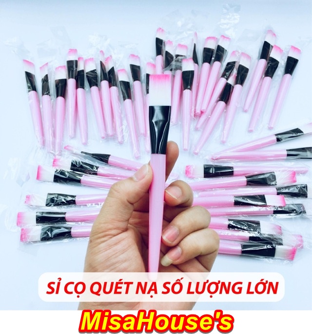 Combo 50 cọ quét mặt nạ cán hồng