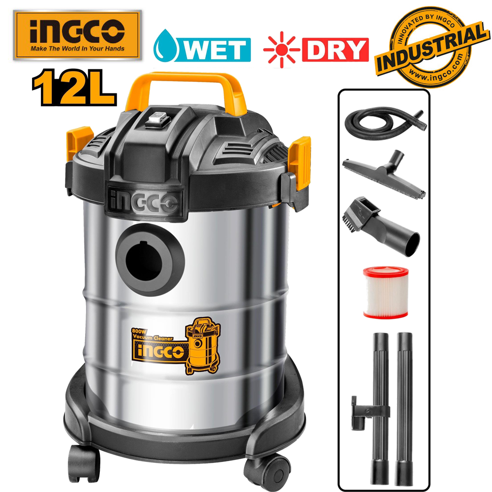 Máy hút bụi 12 lít 800w ingco vc14122