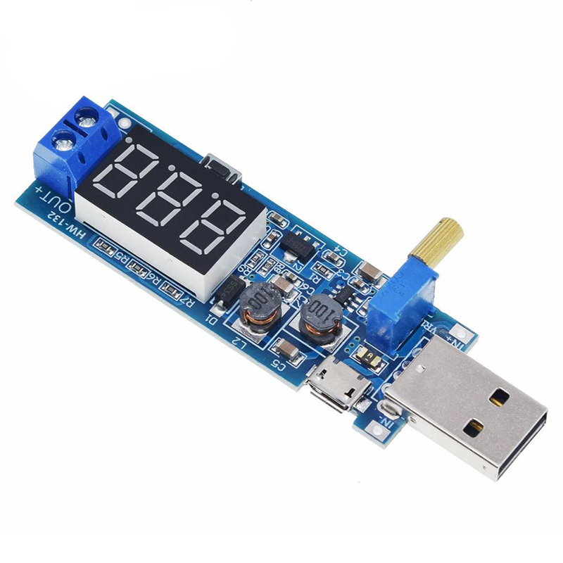 DC-DC Mô-đun Cấp Nguồn Lên/Xuống USB 5V Đến 3.5V / 12V Bộ Chuyển Đổi Tăng Tốc Có Thể Điều Chỉnh Ra DC 1.2V-24V