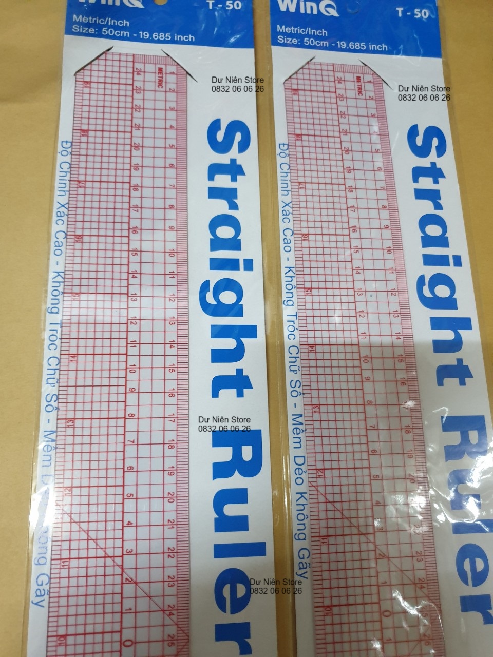 Winq T-50 50cm Straight Ruler.