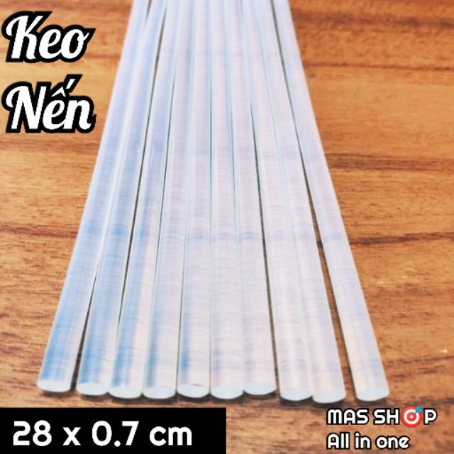 Combo 10 cây keo nến loại nhỏ kich thước 28cm x 0.7cm