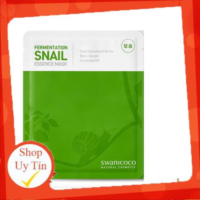 (CBS) Mặt nạ dưỡng ẩm Swanicoco Fermentation Snail Essence Mask