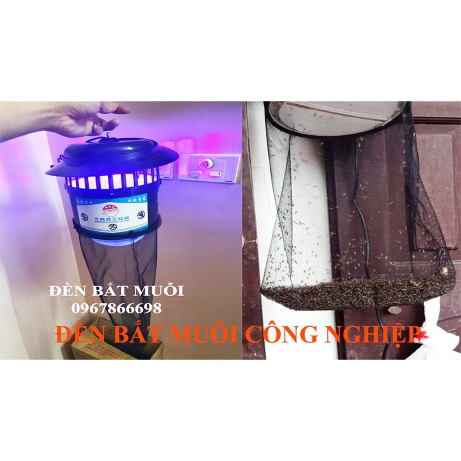 đèn bắt muỗi công nghiệp rất hiệu quả