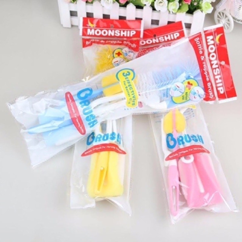 Bộ cọ rửa rửa bình sữa 4 chi tiết