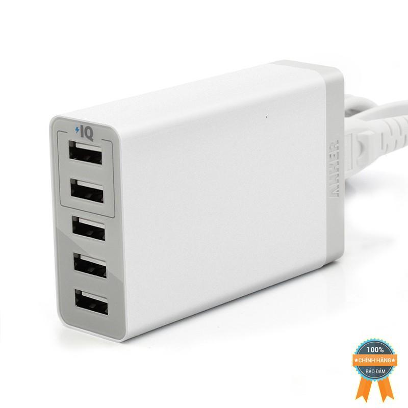 [HCM]Adapter sạc Anker Powerport Lite 5 cổng USB - A2134