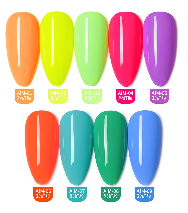 [HCM]Sơn gel AS red - Màu neon mã AIM