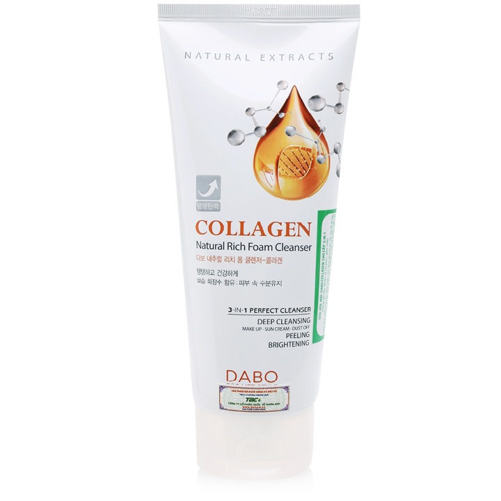 Sữa rửa mặt Dabo Collagen cao cấp 3-IN-1