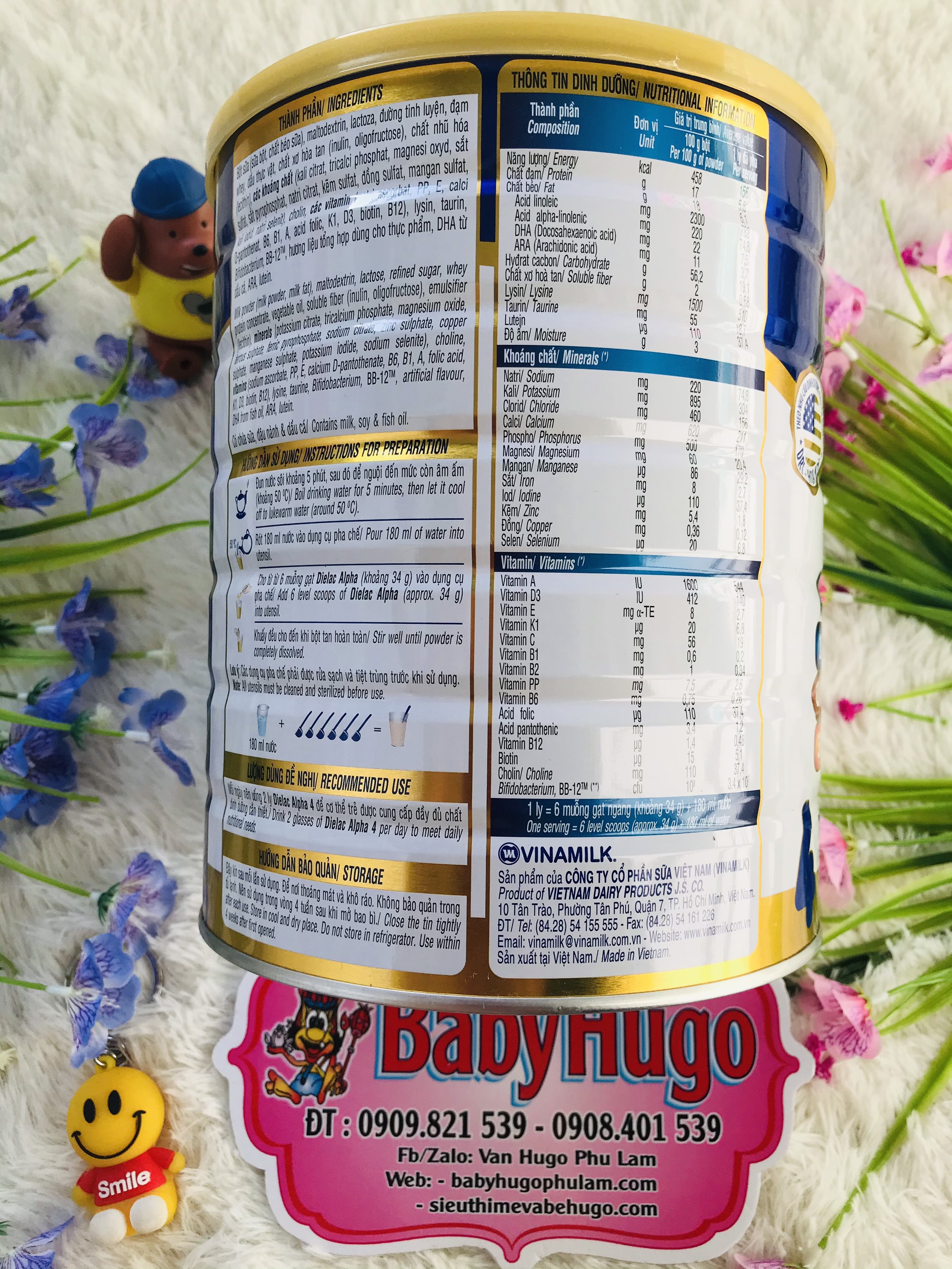 [DATE MỚI] Sữa Dielac Alpha Step 4 - 900g/1.5KG ( 2- 6 tuổi )