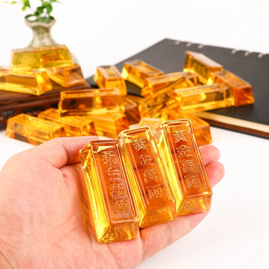 [HCM]Thanh vàng lưu ly (Khắc chữ HÒANG KIM VẠN LƯỢNG)