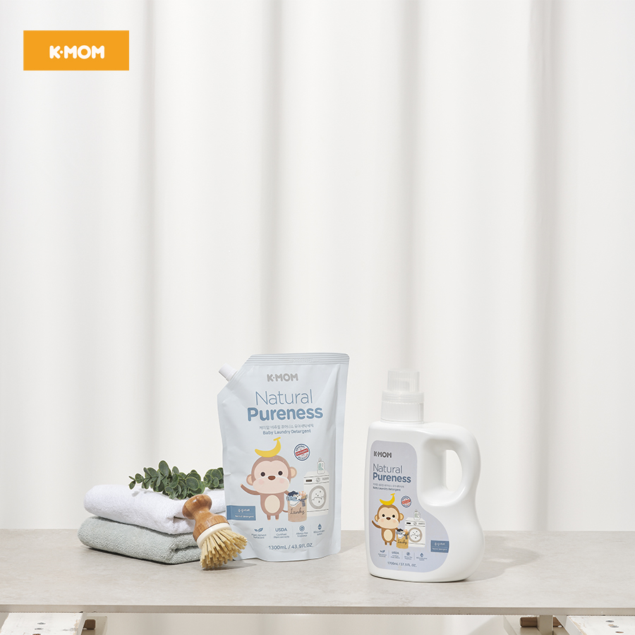 NƯỚC GIẶT ĐỒ SƠ SINH HỮU CƠ K-MOM HÀN QUỐC (TÚI 1300ML)