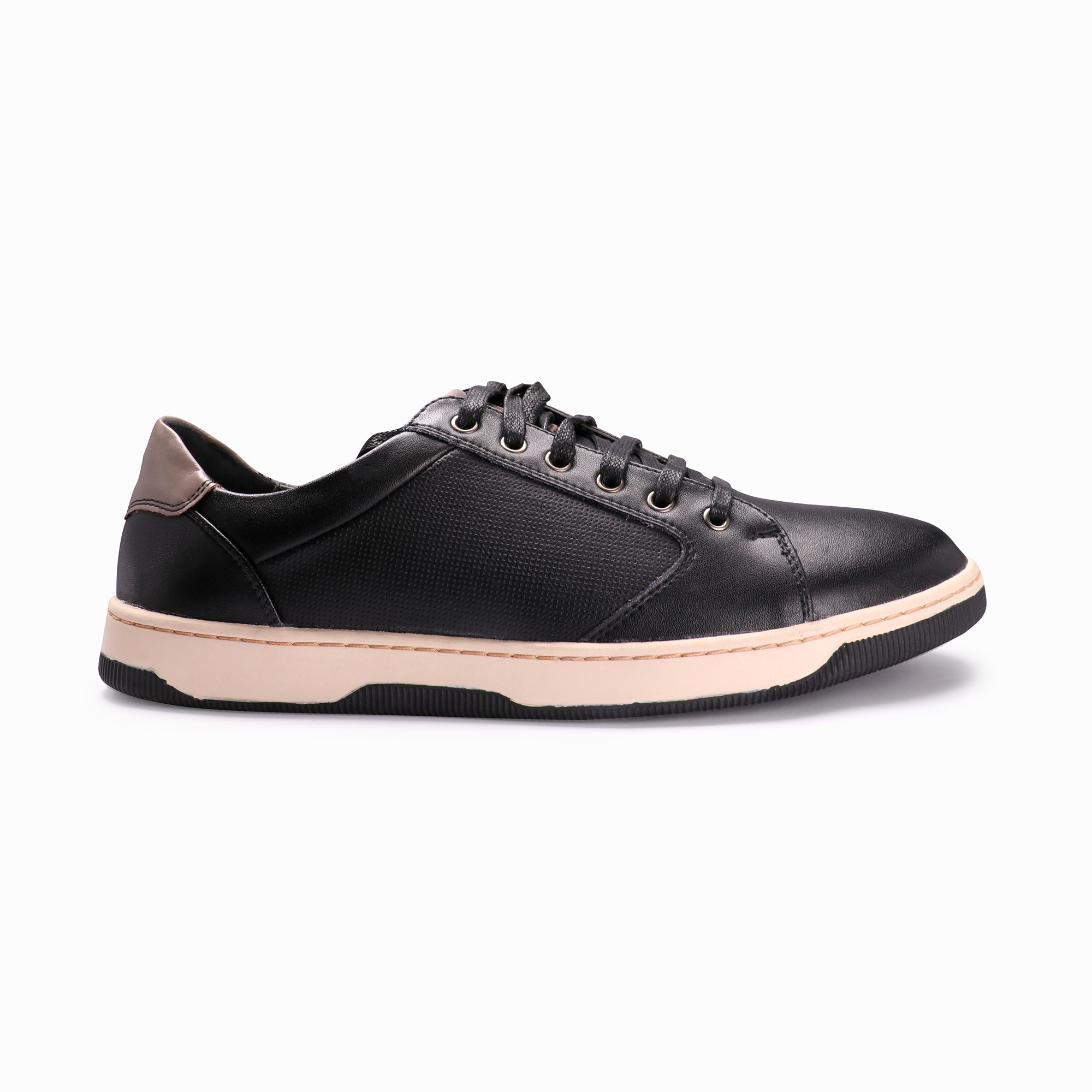 Giày Sneaker Nam Da Thật Màu Đen Bata 854-6299