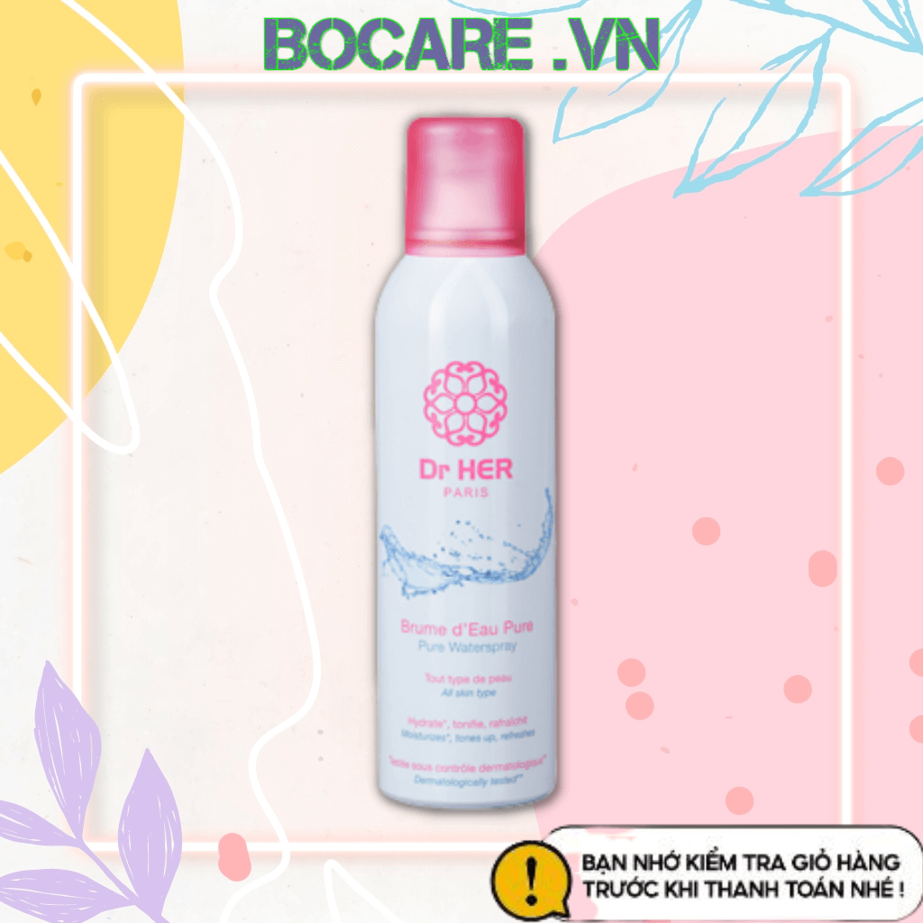 Xịt khoáng Dr Her cấp ẩm và làm diệu da 150ml