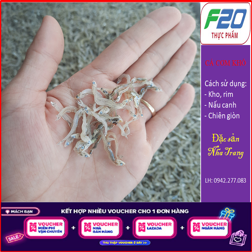 Cá cơm khô 500g - Cá cơm mờm trắng loại 1