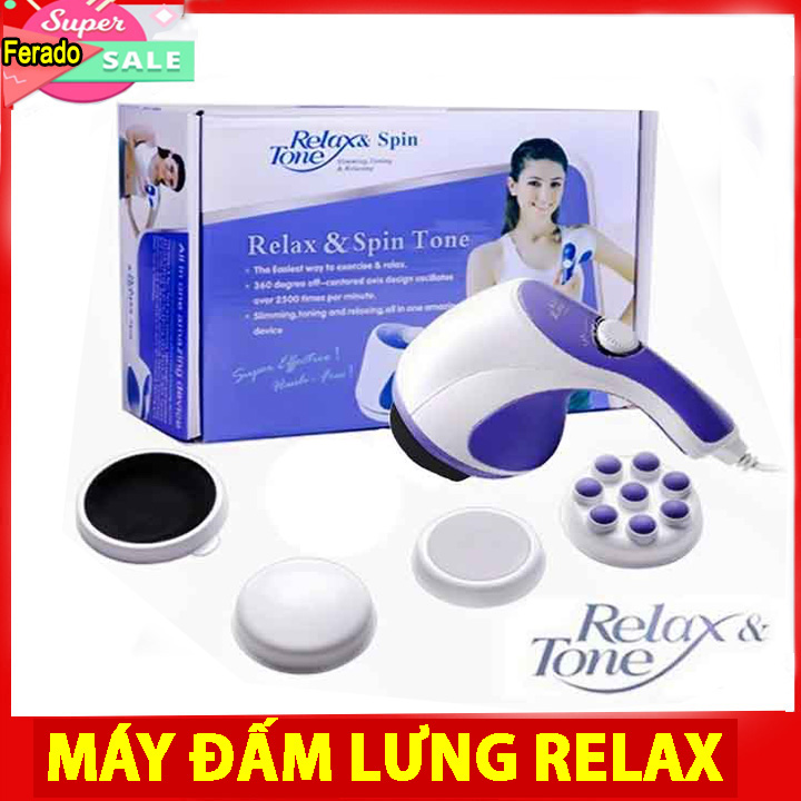 Máy Massage cầm tay đánh tan mỡ bụng Máy matxa cầm tay RELAX giảm mỡ bụngmáy đấm lưng