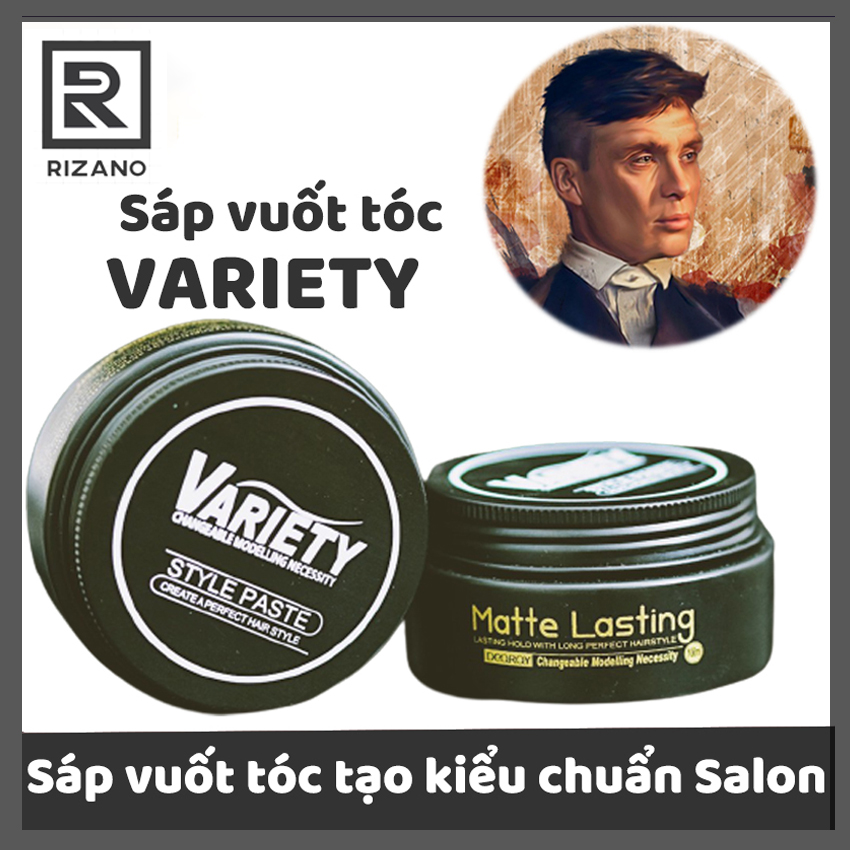 Sáp Vuốt Tóc Variety, Giữ Nếp Lâu, Dễ Tạo Kiểu Tóc, Bảo Vệ Tóc khỏi Môi Trường Khói Bụi Ô Nhiễm, Sáp Vuốt Tóc Nam, Nữ, Rizano