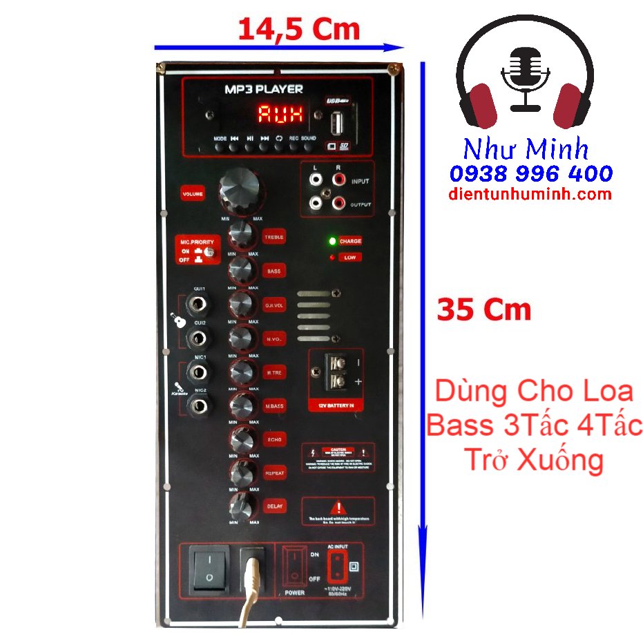 Mạch loa kéo 4 tấc - mạch công suất classd