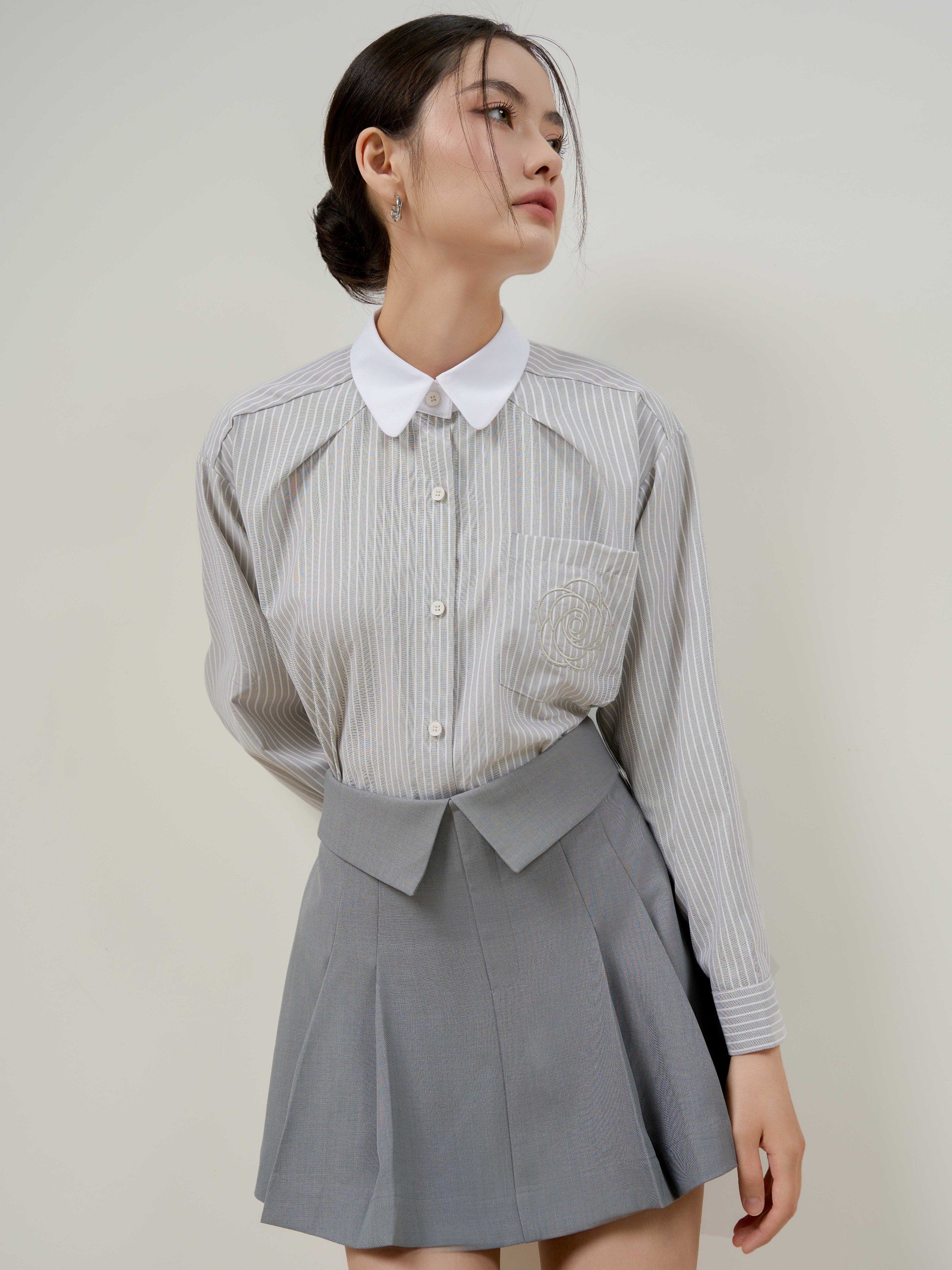 D.CHIC Quần váy xếp ly 2 bên MS: 481702