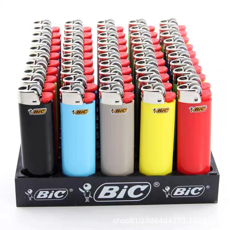Bật lửa Bic J6, Quẹt cơ đá Bic J6/ Giá bán 1 hộp 50 Chiếc (bic new nhiều màu)
