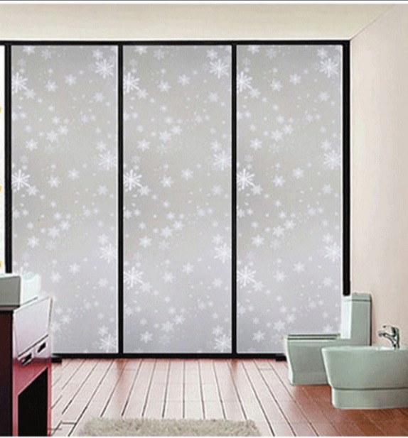 Combo 5m decal giấy dán kính keo sẵn khổ 45cm mẫuhoa tuyết