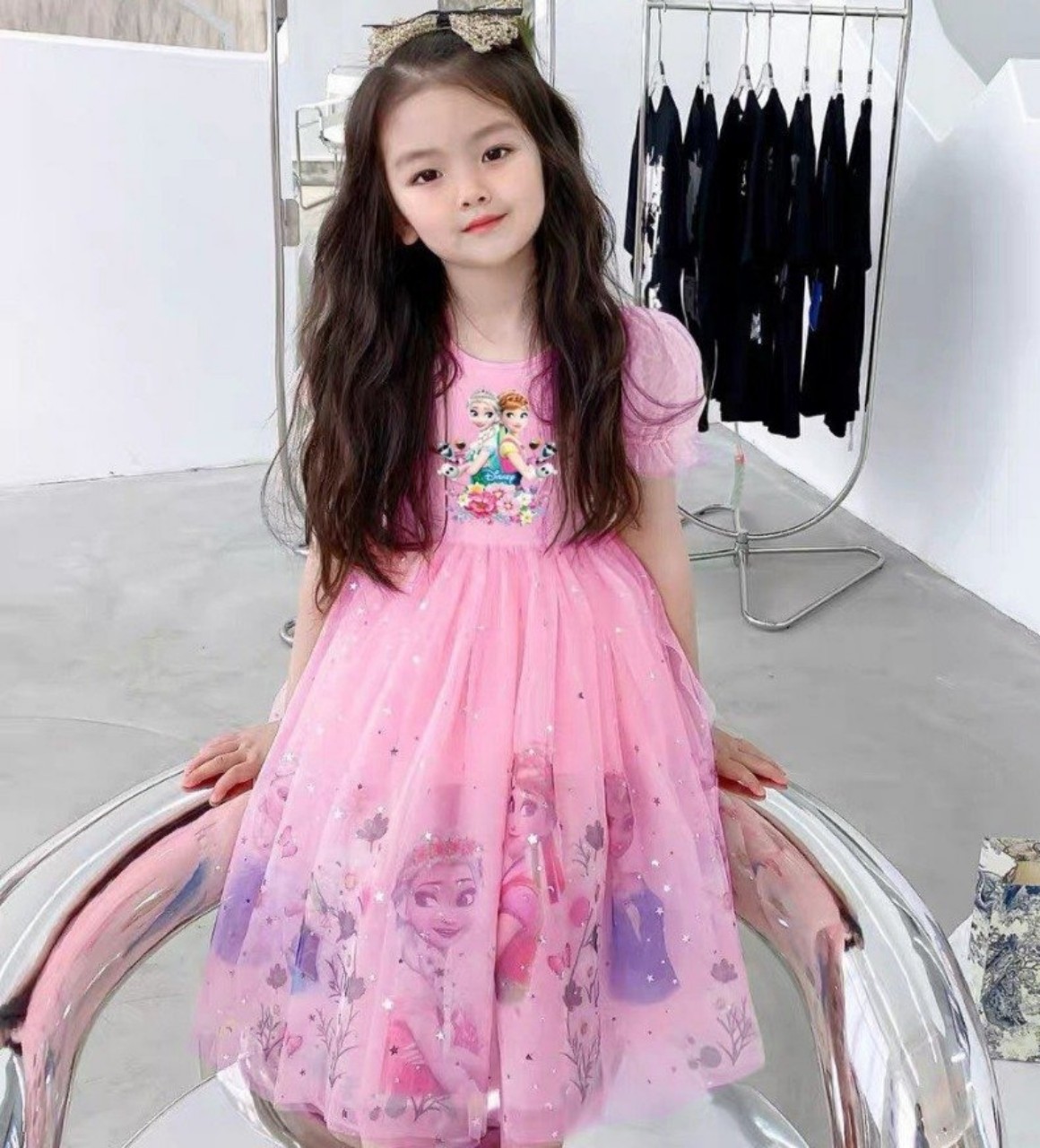 (Màu vàng)ĐẦM CÔNG CHÚA ELSA 8-20kg