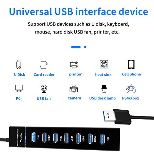 Hub Chia 7 Cổng USB 3.0 - Bộ Chia 7 Cổng USB 3.0