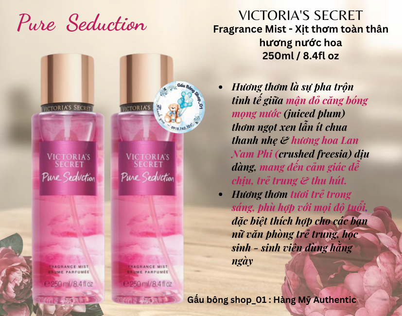 Xịt Thơm Victoria's Secret 250ml