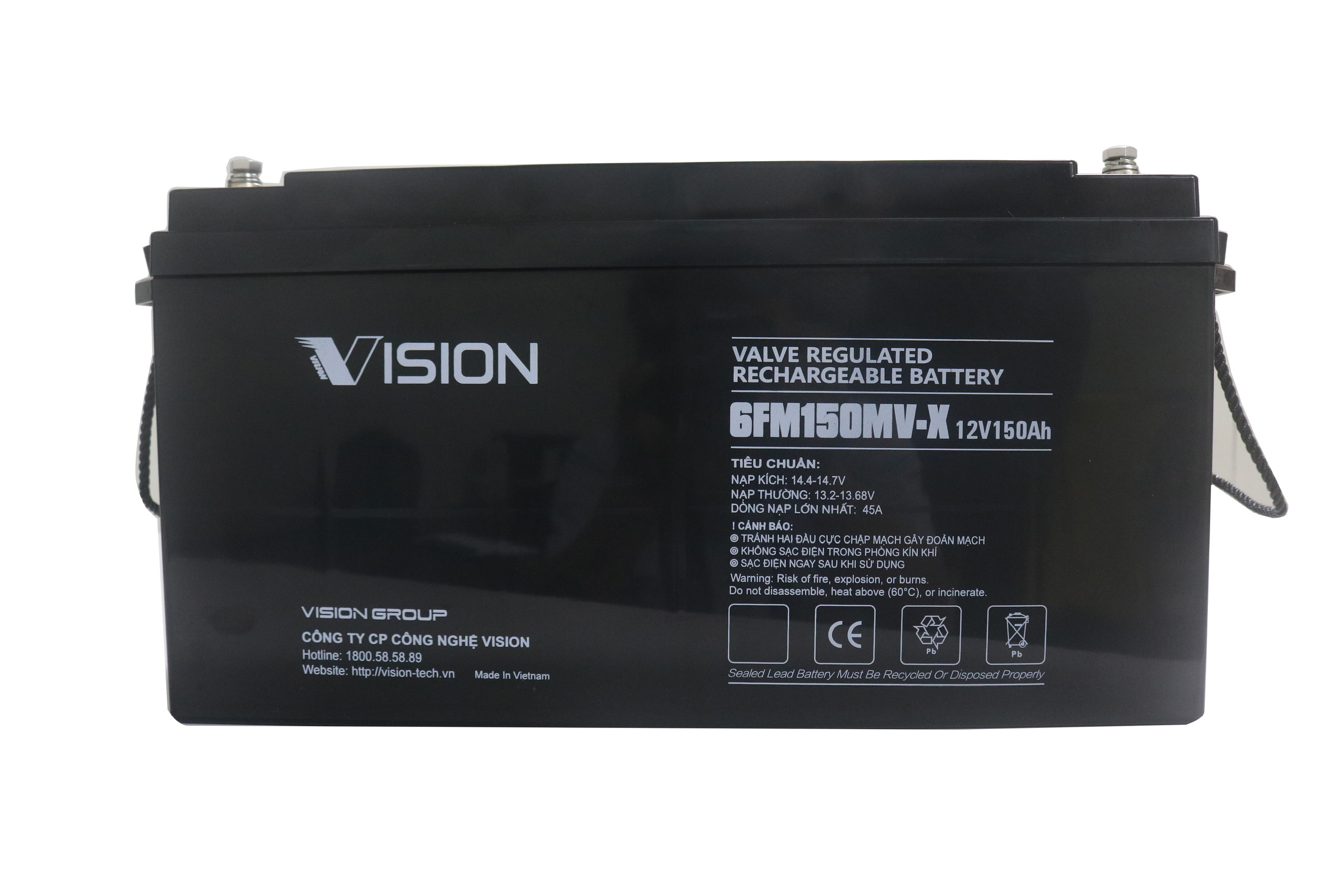 Ắc quy Vision 6FM150MV-X (12V - 150Ah)