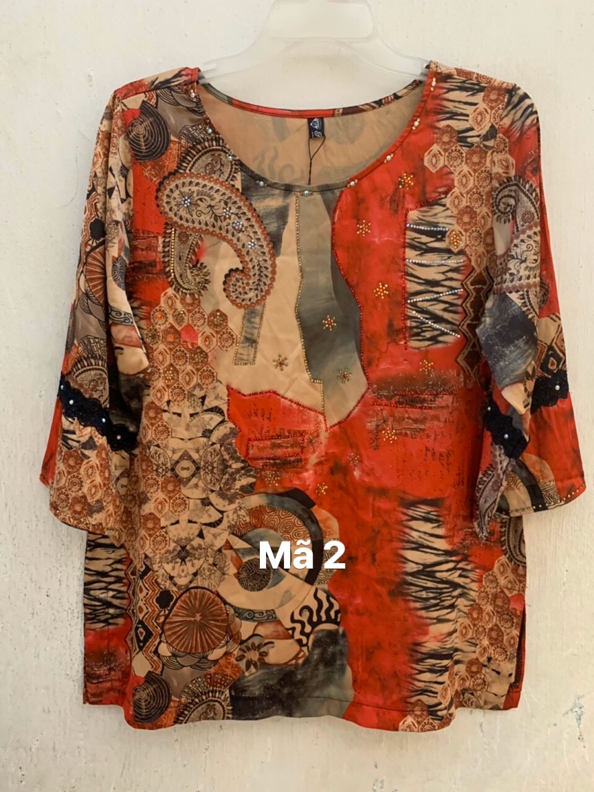 Áo thun lụa trung niên 55-65 ký