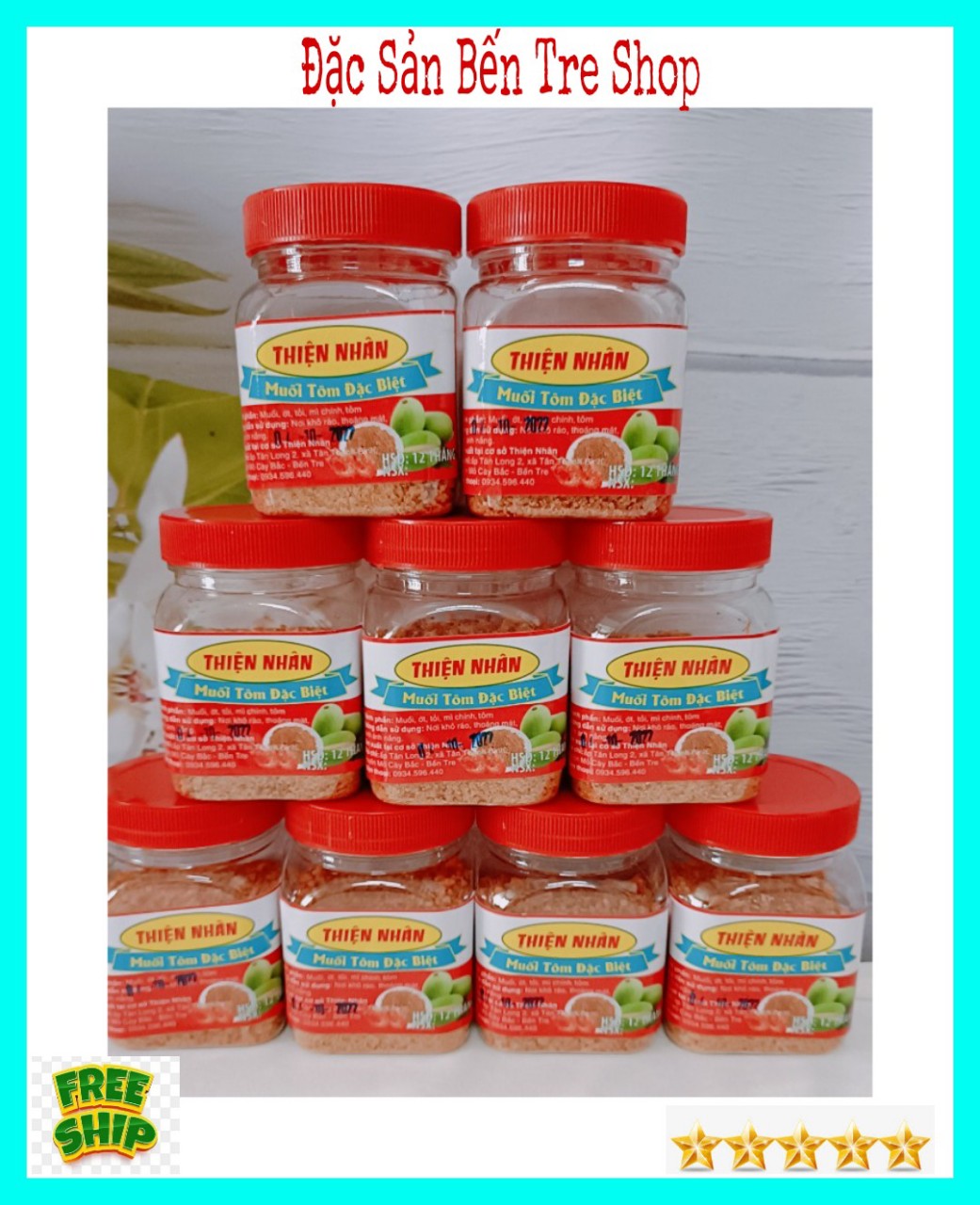(MÓN NGON) Hủ 200gr Muối Tôm đặc biệt Thiện Nhân