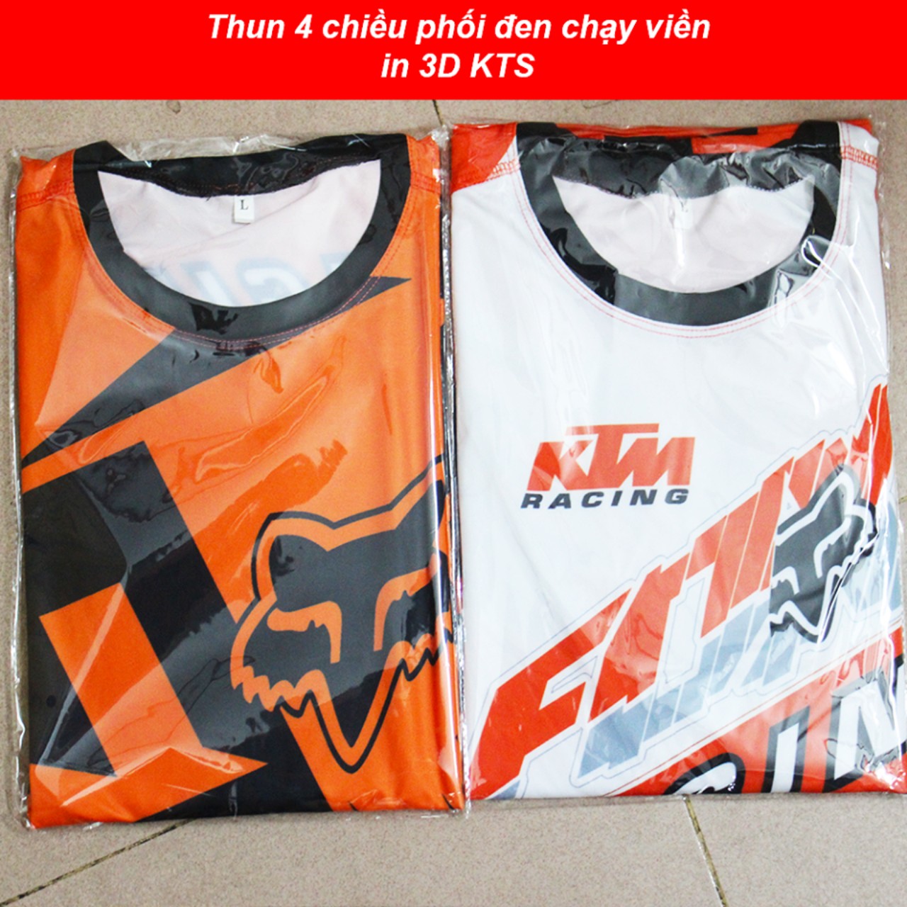 Áo thun in tem KTM Racing vải cotton