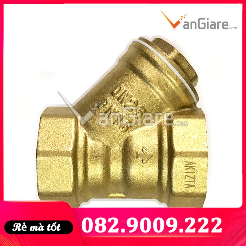 Van y lọc 21 27 34 (lọc rác ống nước) đồng thau