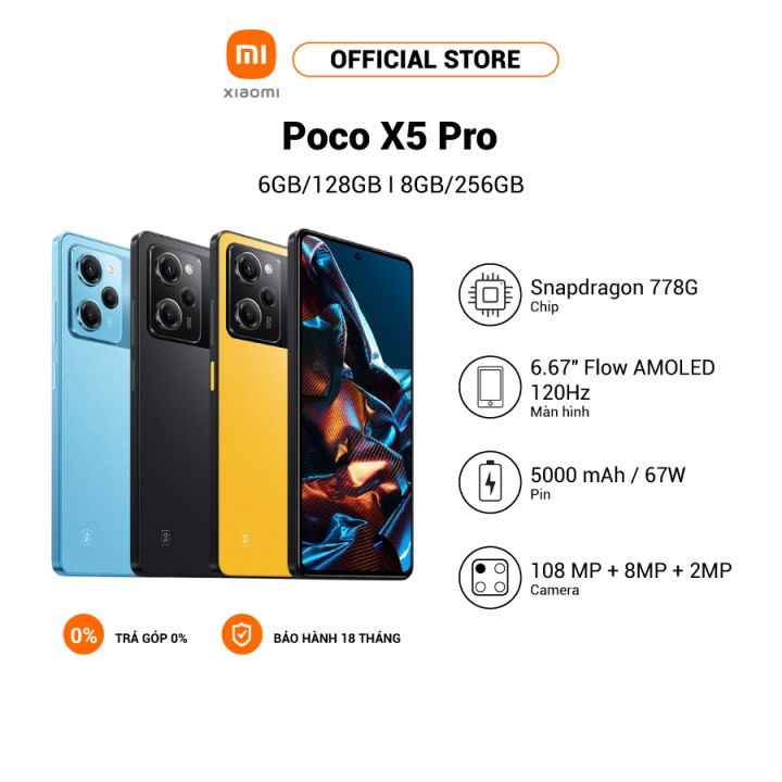 Điện thoại Xiaomi POCO X5 Pro 5G 6+128GB | 8+256GB