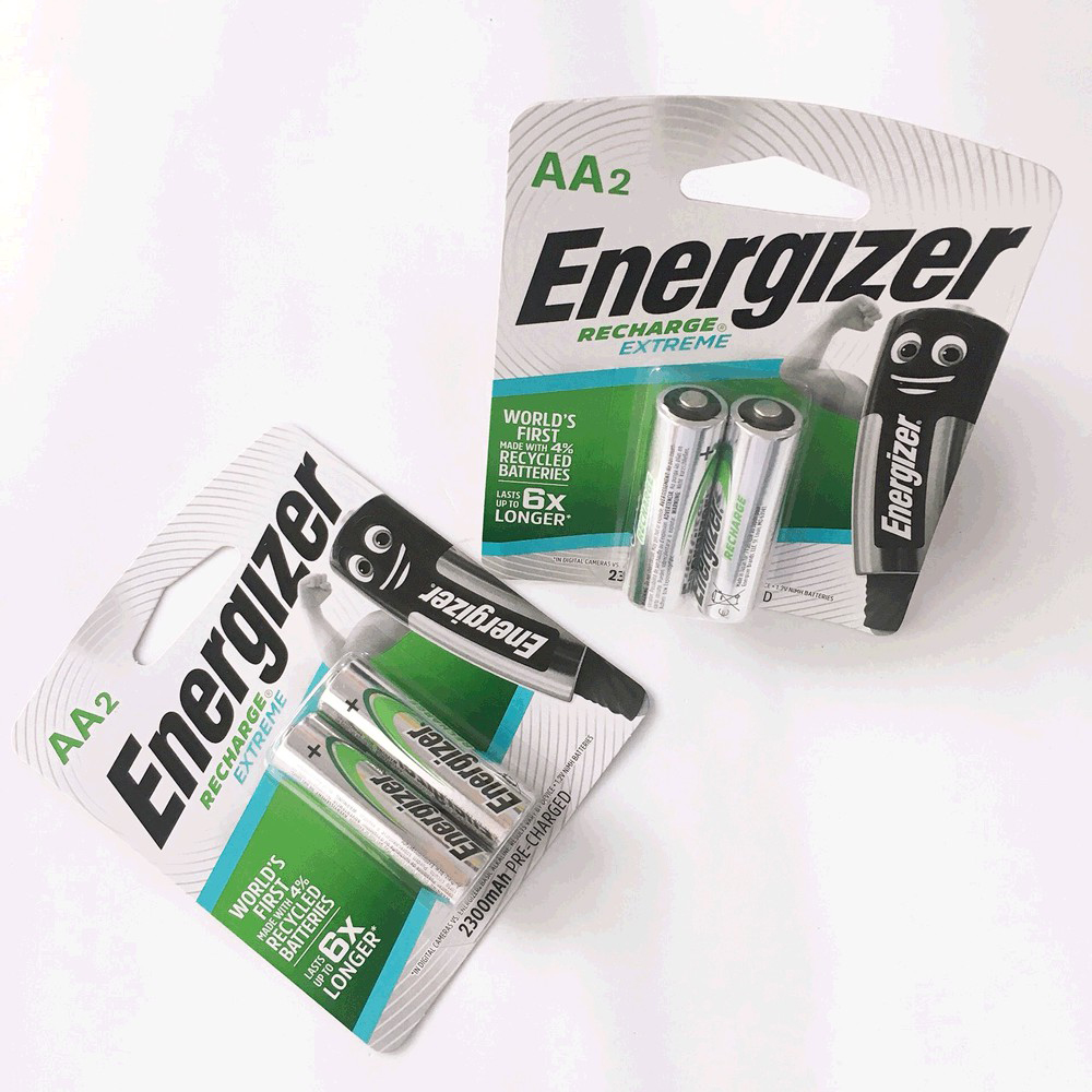 Combo 2 vỉ Pin sạc AA  Energizer 2300mah (1 vỉ 2 viên)