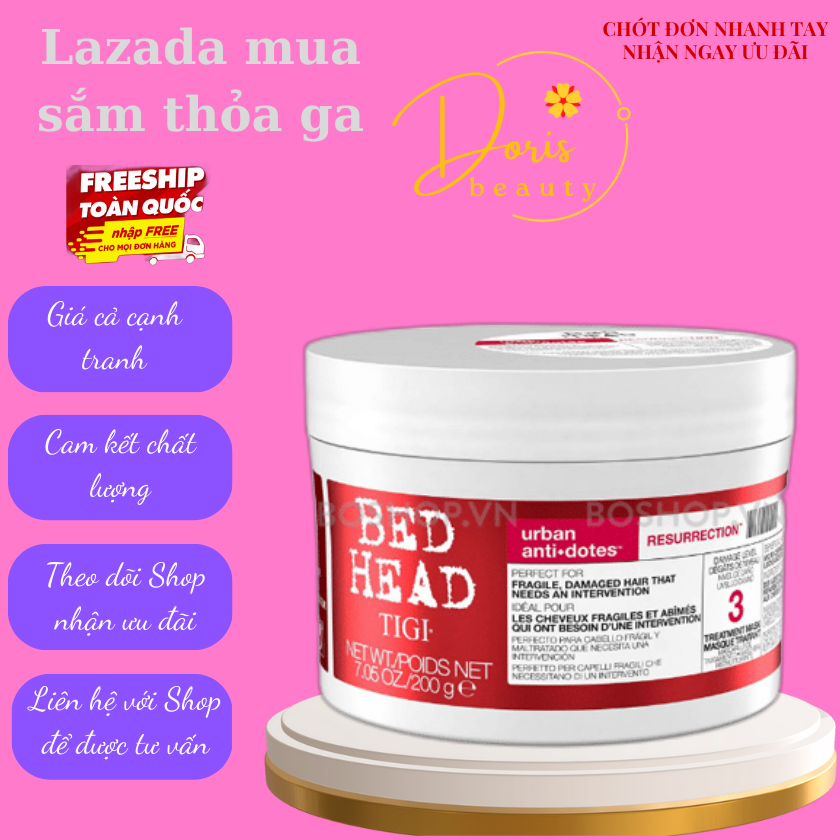 [GIÁ SỈ] KEM HẤP TÓC PHỤC HỒI HƯ TỔN BED HEAD TIGI 200gr