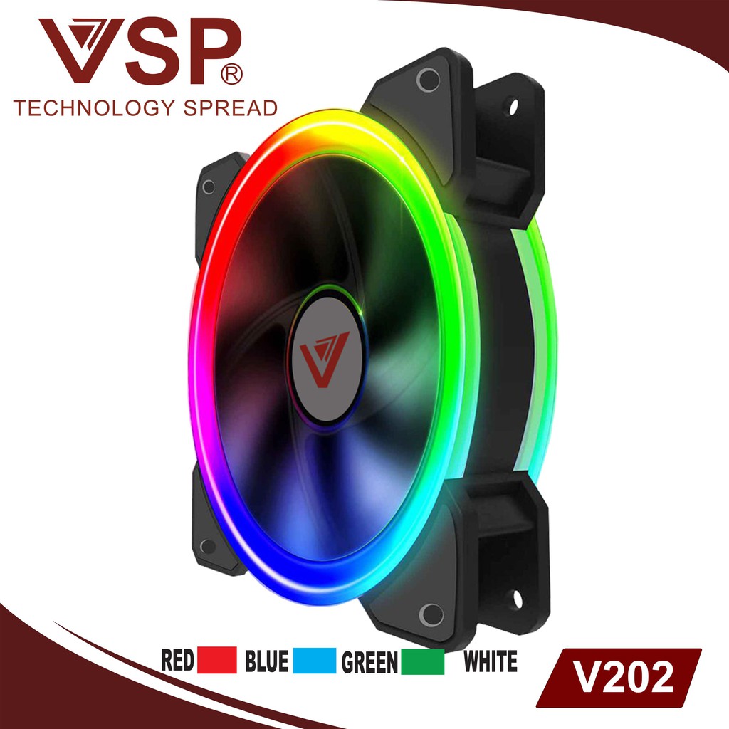 Fan Case V202 LED Tròn 2 Mặt (Double Circle )
