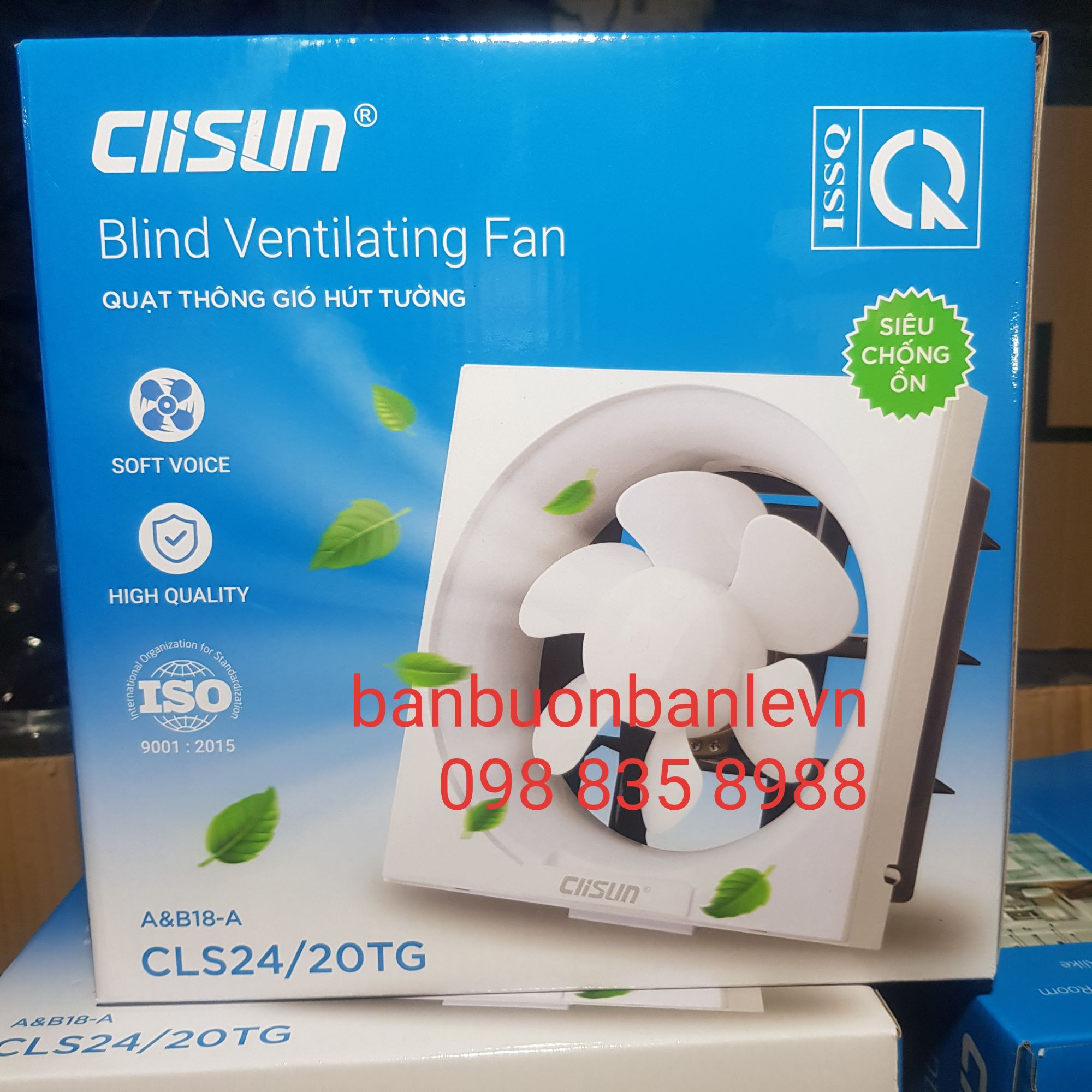 Quạt thông gió hút thẳng Clisun - CLS12/20QHT