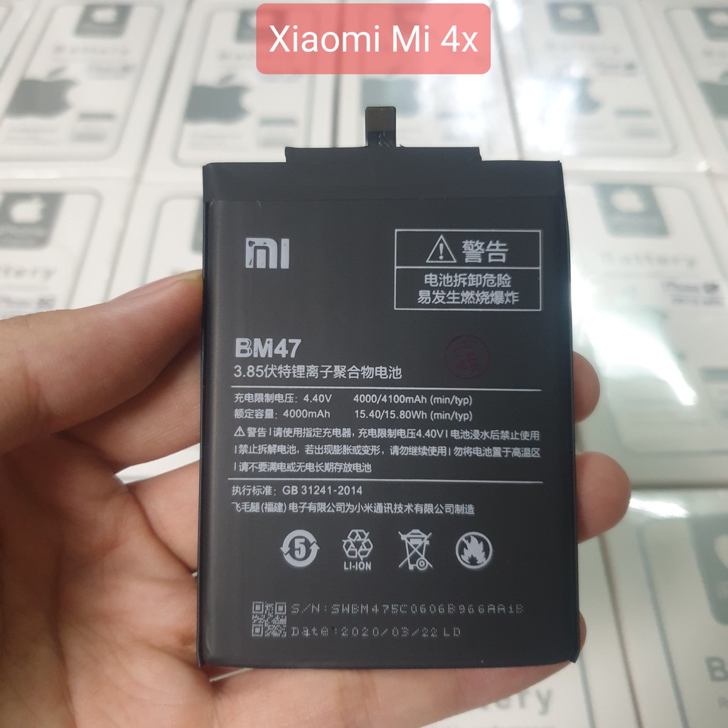 Pin Xiaomi Redmi 3 / Redmi 3S / Redmi 3X / Redmi 4x (BM47) Zin Cty