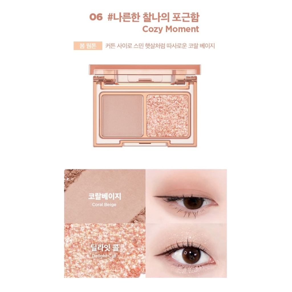 Bảng mắt 2 ô Lilybyred Little Bitty Moment Shadow