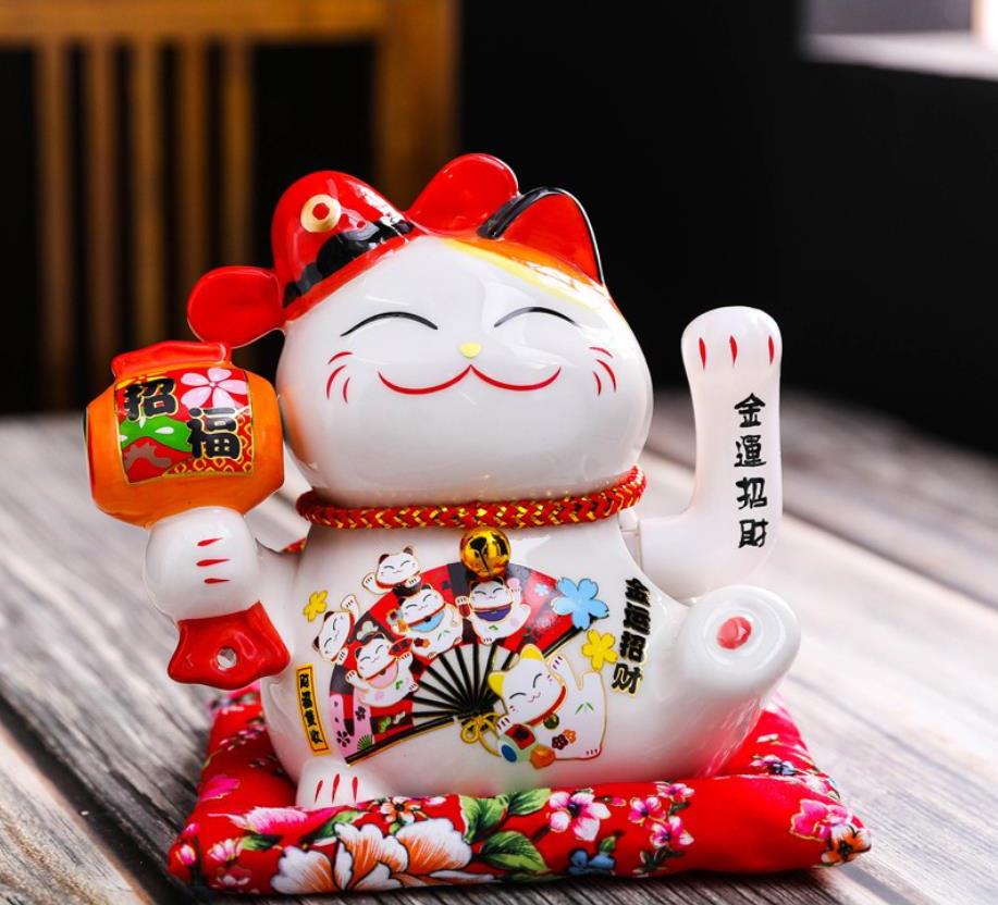 Mèo thần tài vẫy tay 16cm