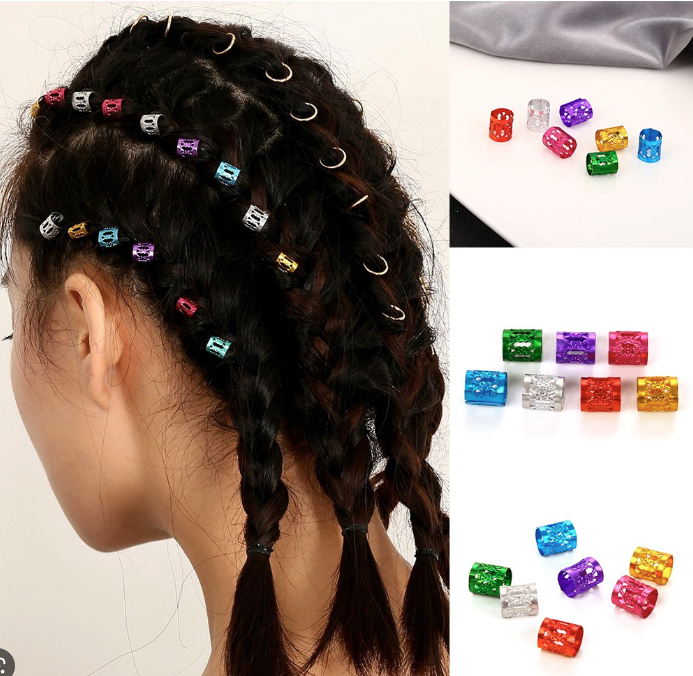 Combo 30 hạt cài tóc Dreadlock, Boxbraid