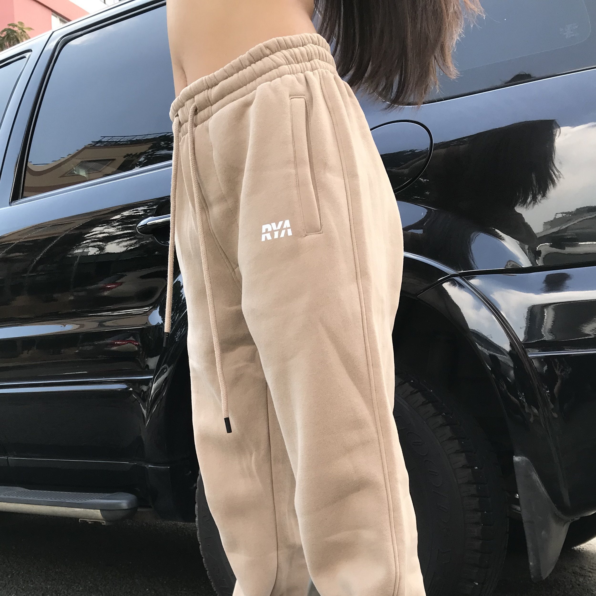 Quần jogger thể thao RYACTIVE - OVERSIZE JOGGER SAND