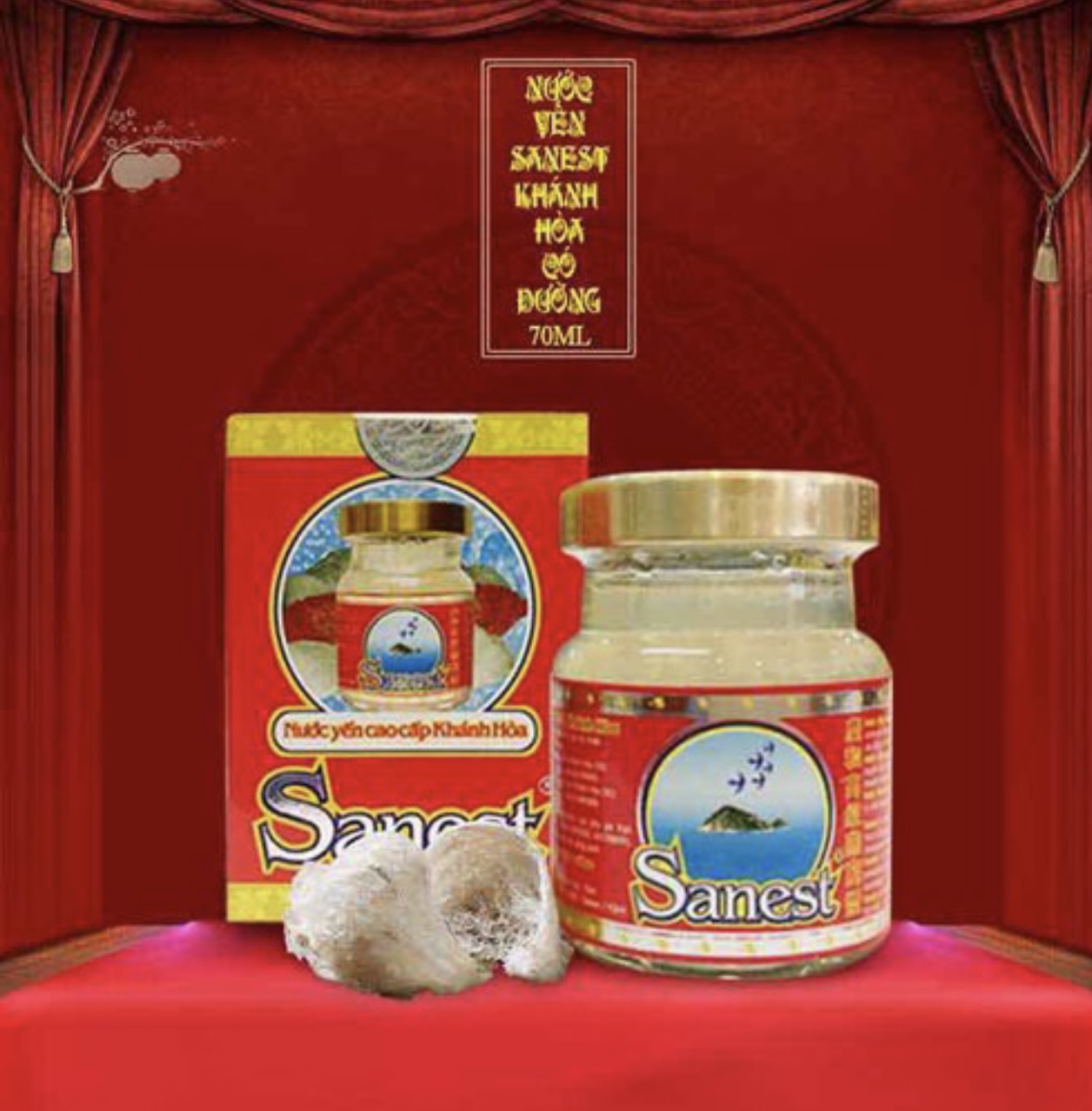 Nước Yến sào Khánh hoà sanest 70ml