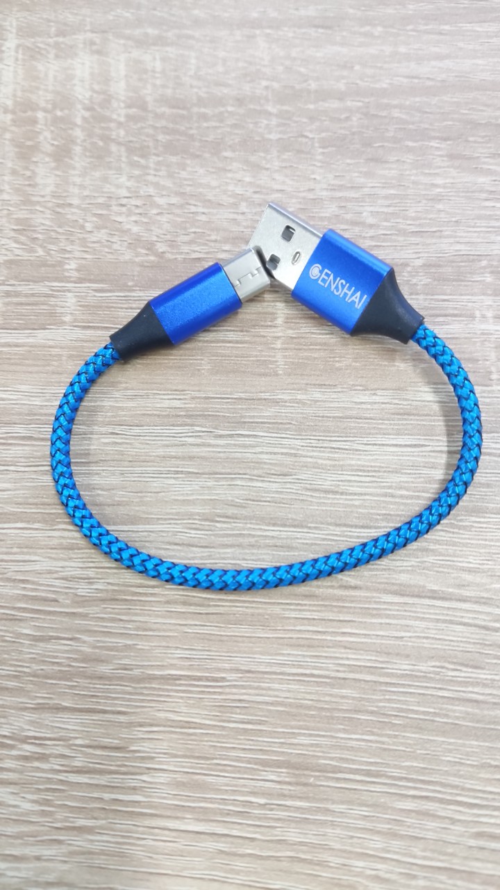 Cáp sạc GENSHAI 20cm  GT202, GM202, GL202  Micro, Type C , Lightning